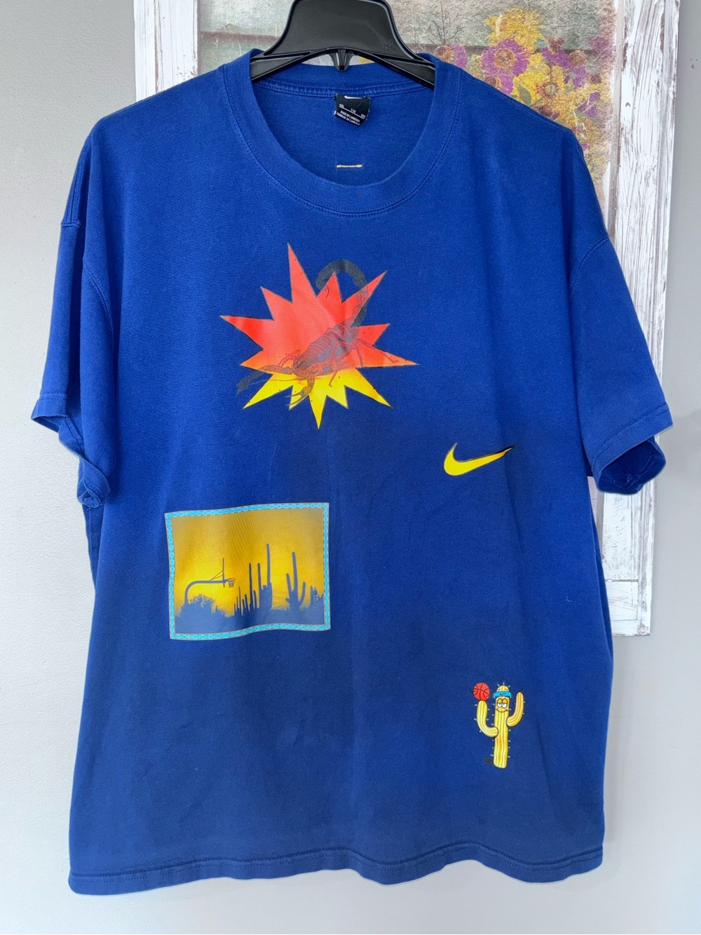 Nike Phoenix City Exploration NRG T-Shirt XXL Blue Crew Neck Desert Cactus